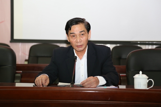 蔡玉桂院长在会上做动员讲话（翁冬宁摄）